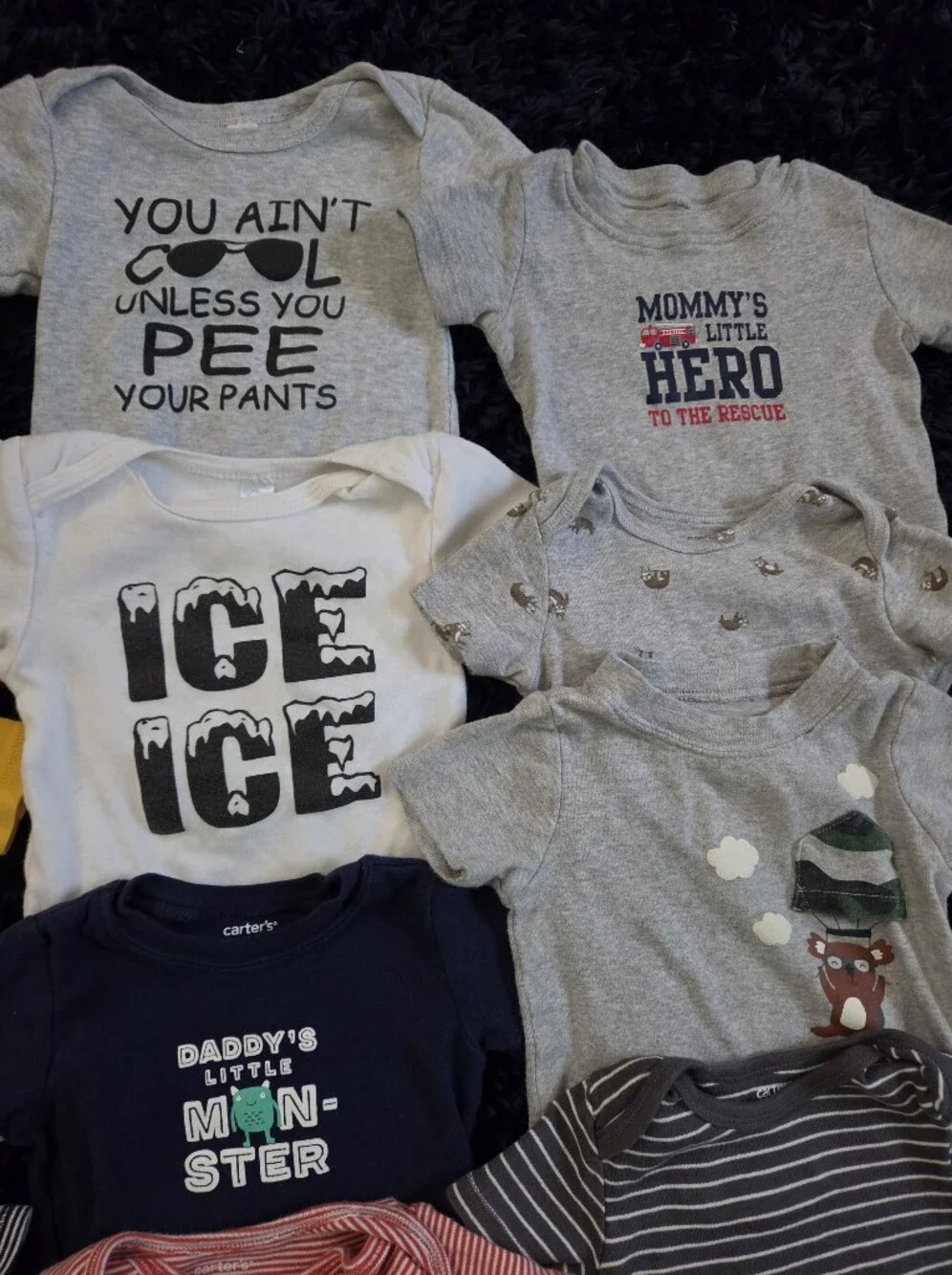 Lot Of 13 Short Sleeve Onsies Size 12m